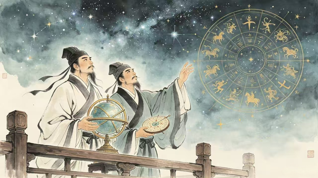 天星命理插画